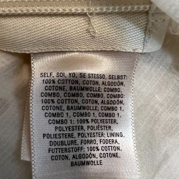 Floreat Anthropologie Women’s Ivory Crochet Lace Peplum Top Size M Sleeveless - Picture 4 of 7